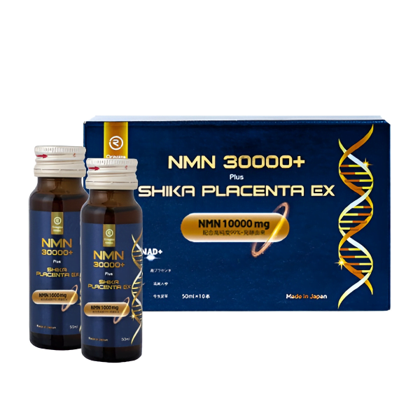 Nước uống trẻ hóa phục hồi tế bào NMN 30000+ Plus Shika Placenta EX
