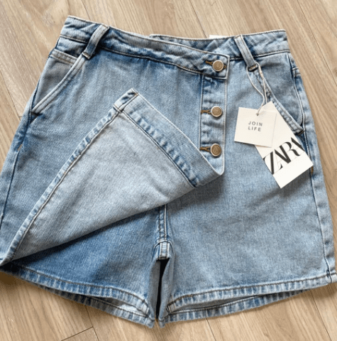 quần short jeans giả váy rách  QN602  thoitrangxitincom