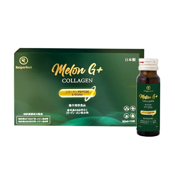 Nước uống collagen Melon G+ Reiperfect chống oxy hoá, dưỡng trắng da